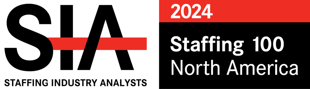 Logo for Staffing Industry Analysts 2024 Staffing 100 North America List